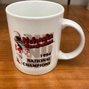 Nebraska Cornhuskers Coffee Cup 1994 National Champions
